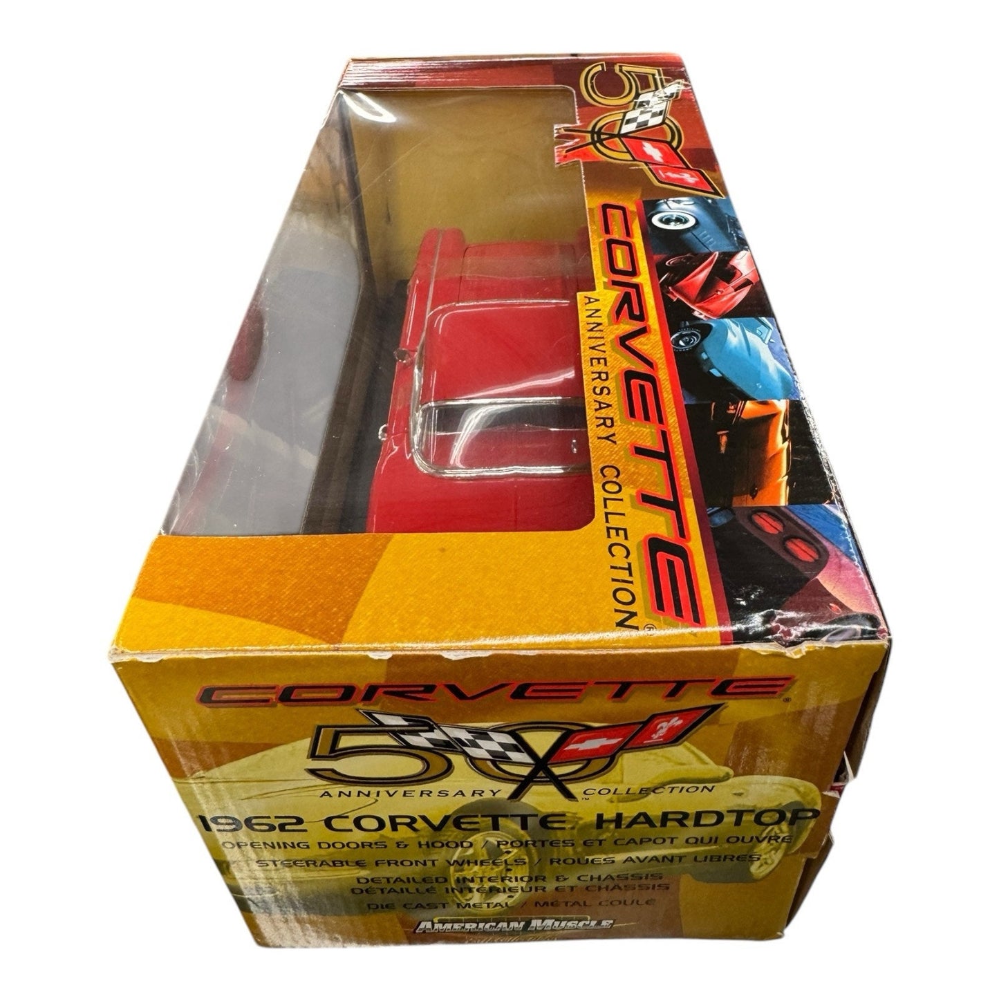1962 Corvette Hardtop ERTL 1:18 American Muscle Red 50th Anniversary NIB