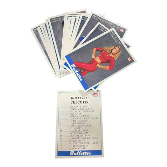 1991 Lime Rock Washington Bullets Dream Team Basketball Cheerleaders 15 Card Set