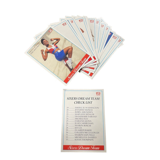 1991 Sixers Dream Team Cards Lime Rock Cheerleaders Philadelphia 76ers Complete
