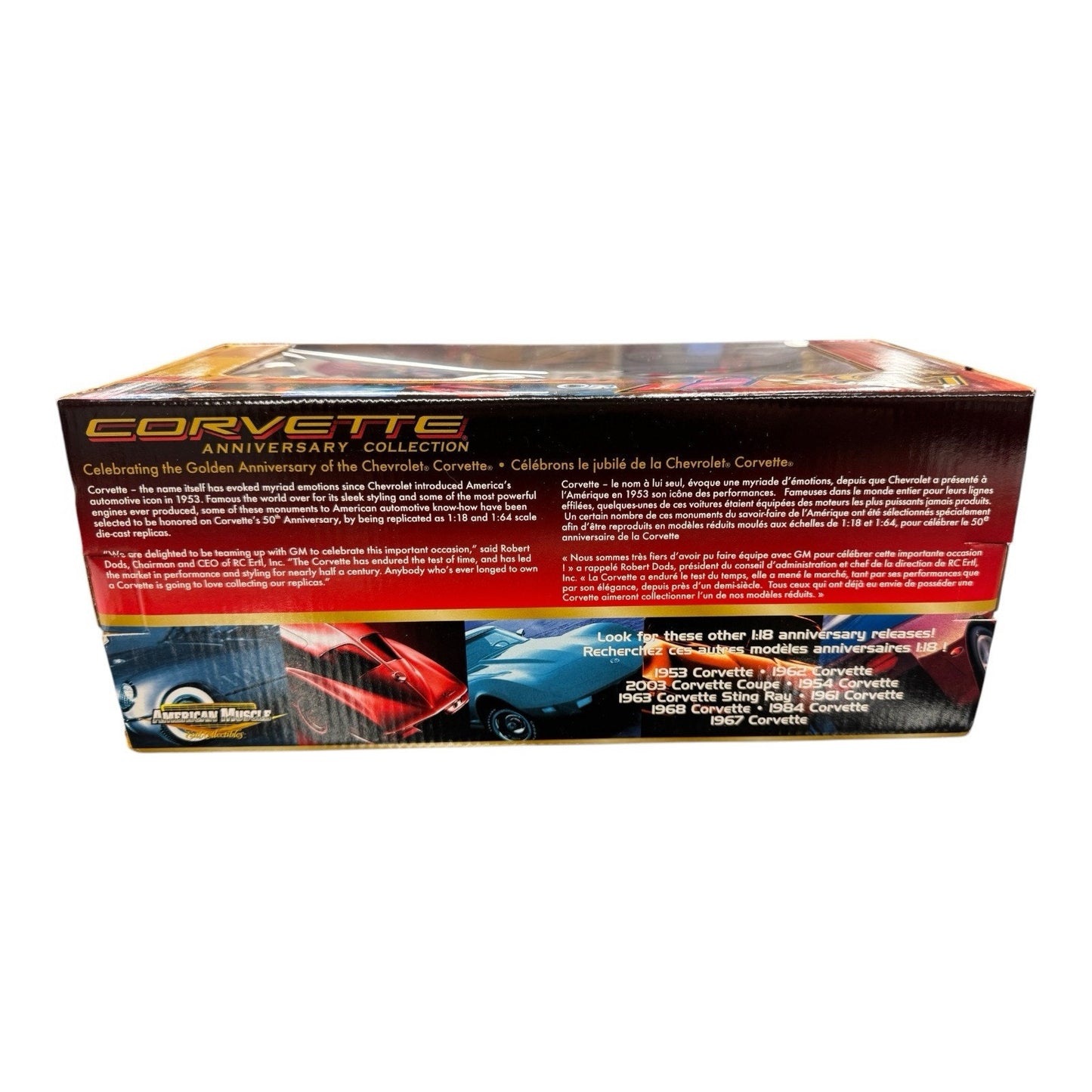 1962 Corvette Hardtop ERTL 1:18 American Muscle Red 50th Anniversary NIB
