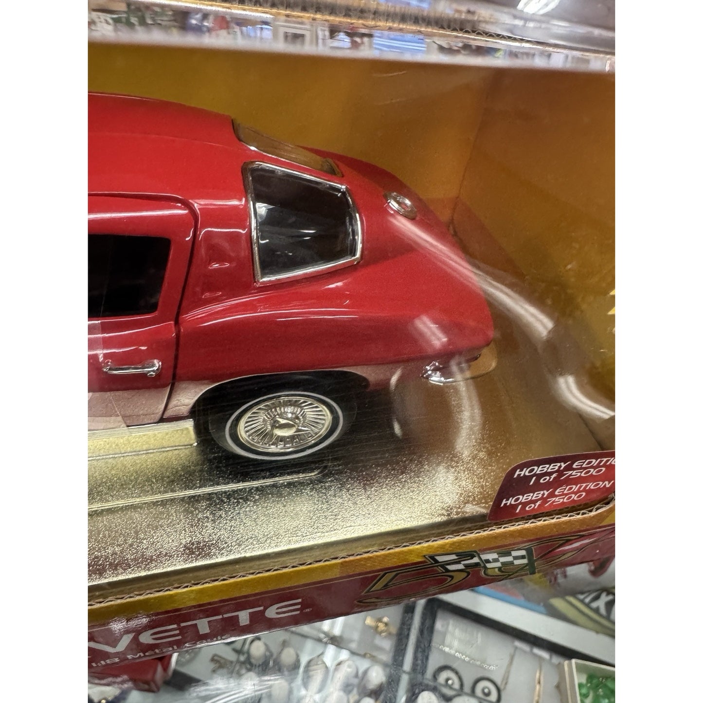 1963 Corvette 50th Anniversary, American Muscle Red w/tool boxes 1:18 Ertl 33175