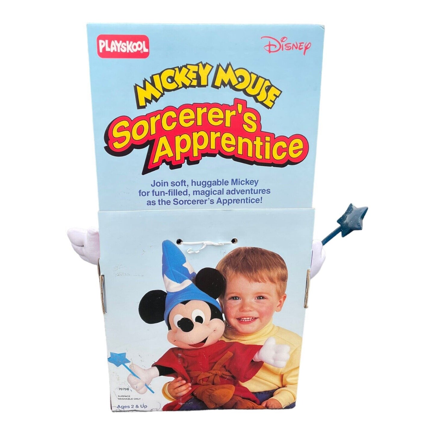 1989 Disney Playskool Mickey Mouse Sorcerers Apprentice Fantasia Plush