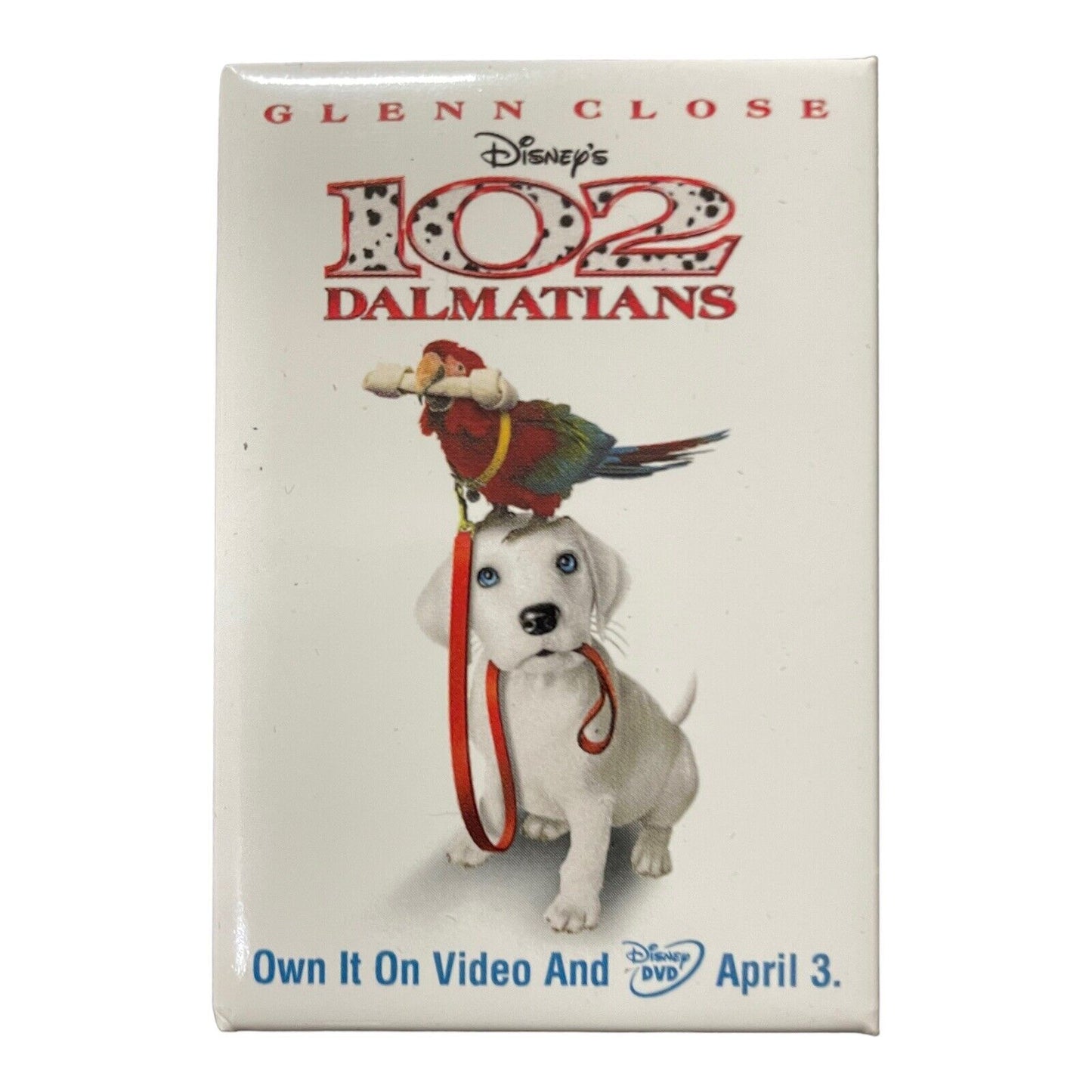 102 Dalmatians Pinback Disney Movie Promo Advertising