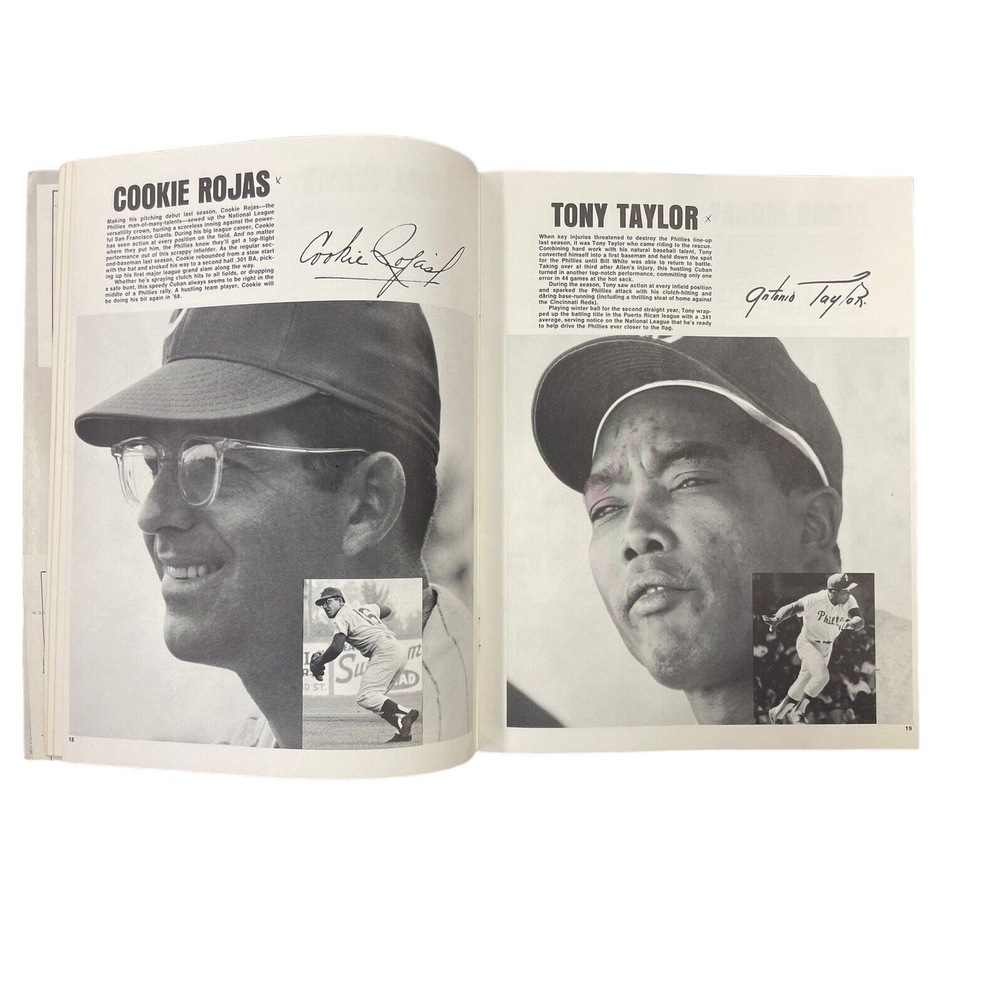 1968 Phillies Official Yearbook With Concession Price Sheet Connie Mack Rules