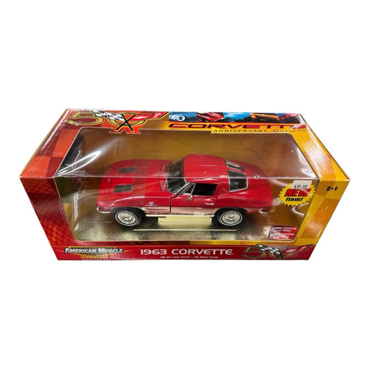 1963 Corvette 50th Anniversary, American Muscle Red w/tool boxes 1:18 Ertl 33175