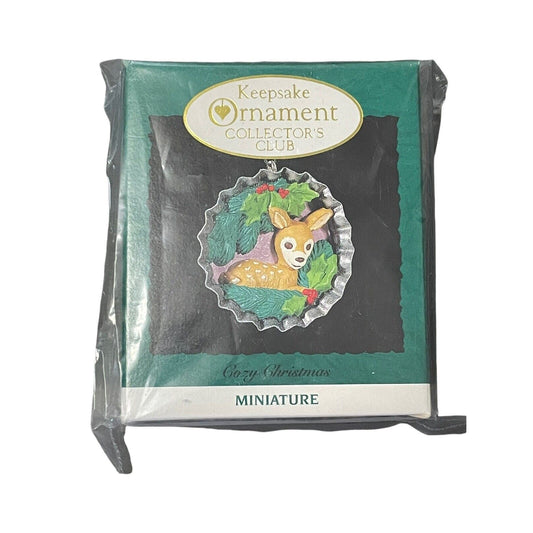 1994 Hallmark Collectors Club Keepsake Miniature Ornament Cozy Christmas