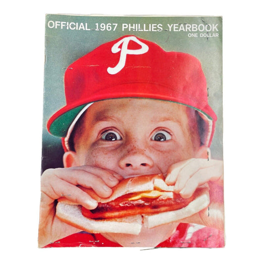 1967 Philadelphia Phillies Yearbook HR Derby And Concession Prices