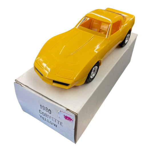 1980 Chevrolet Corvette Coupe Dealer Promo Model Yellow AMT Ertl