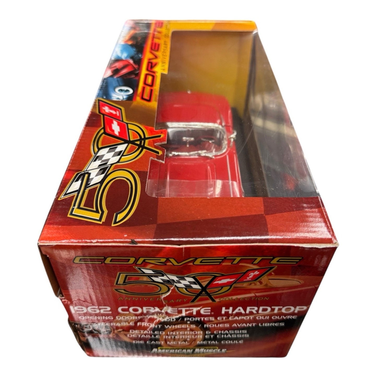 1962 Corvette Hardtop ERTL 1:18 American Muscle Red 50th Anniversary NIB