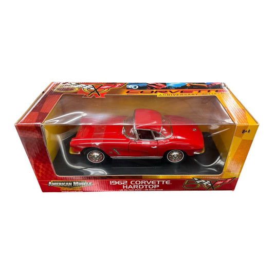 1962 Corvette Hardtop ERTL 1:18 American Muscle Red 50th Anniversary NIB